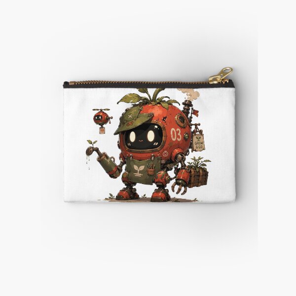 Item preview, Cute Gardening Robot Tomato Bot Kawaii Plant Care Character designed and sold by Krincydigitalart.
