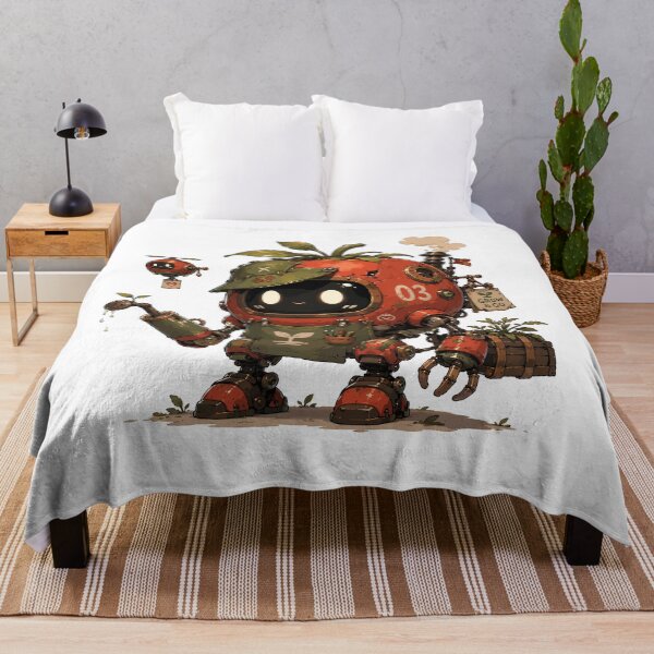 Item preview, Cute Gardening Robot Tomato Bot Kawaii Plant Care Character designed and sold by Krincydigitalart.