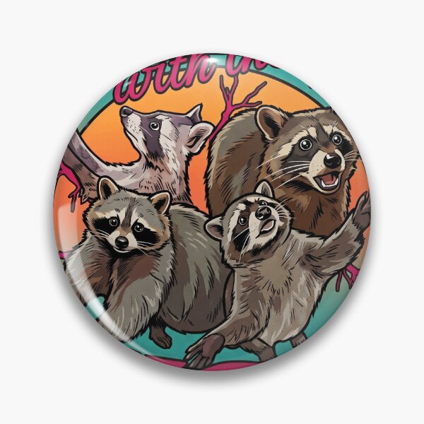 Item preview, Rizz Em With The Tism Funny Retro Comic Raccoon Meme designed and sold by Vermanartist.
