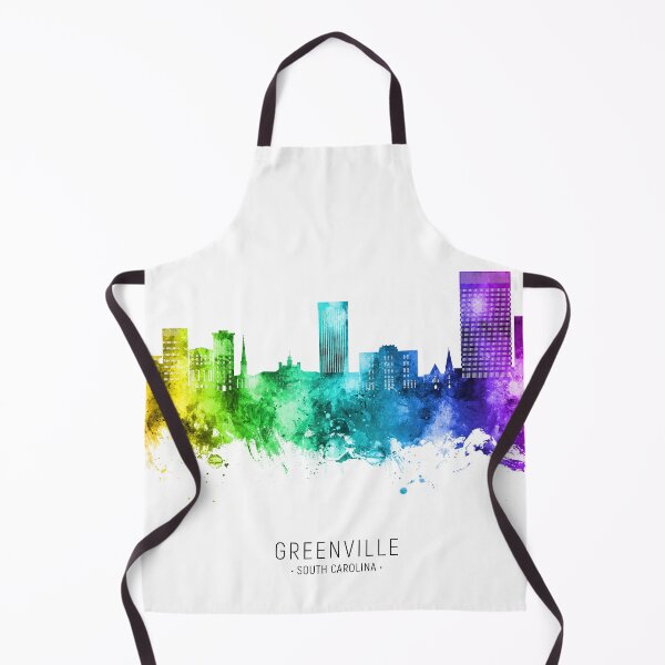 Item preview, Greenville South Carolina Skyline designed and sold by ArtPrints.