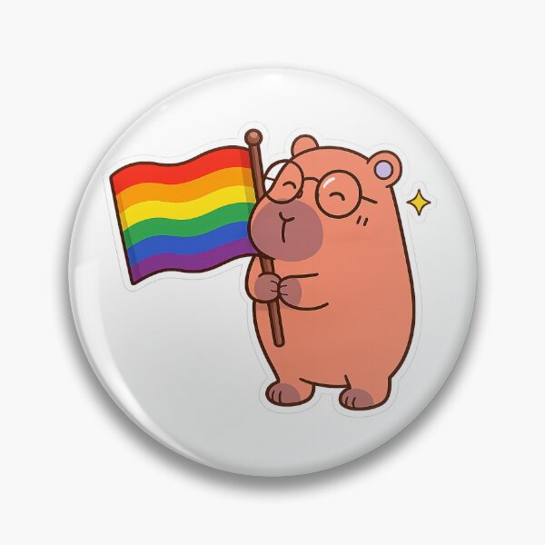 Item preview, Cute Pride Capybara Sticker designed and sold by NamiClub.
