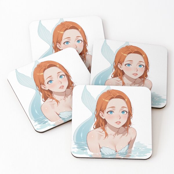 Item preview, Anime Mermaid Waifu Shy Ningyo Art designed and sold by Shirt-Otakus.