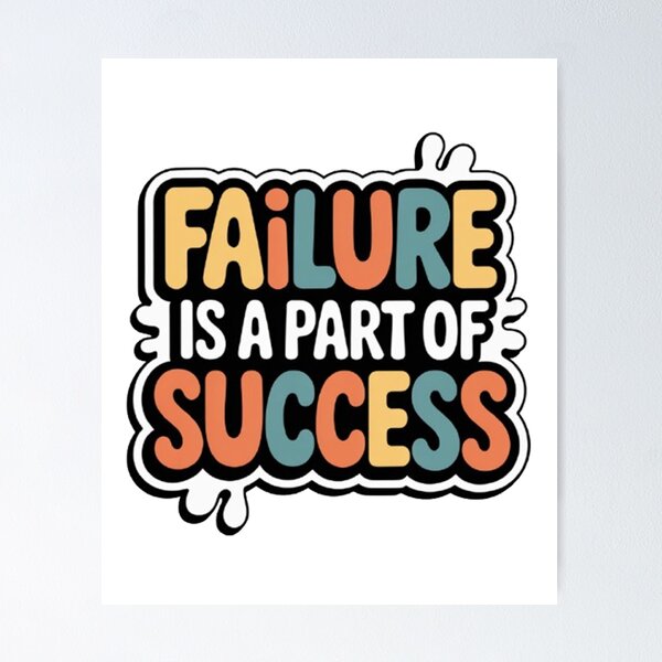 Item preview, Failure Is a Part of Success Typography Design designed and sold by Craft99.