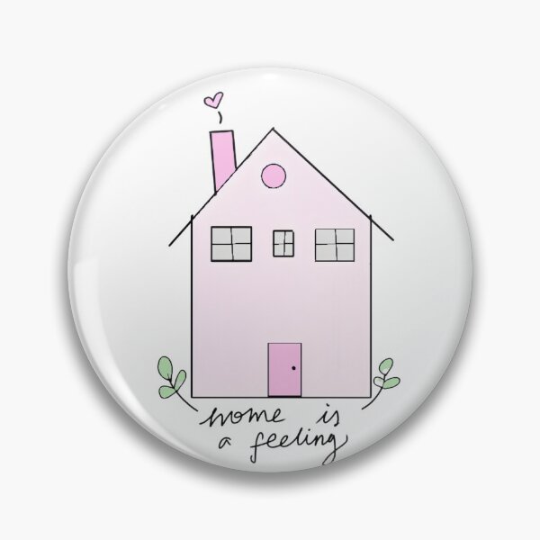 Item preview, Home Is a Feeling Cottage Illustration designed and sold by dgtlbyglor.