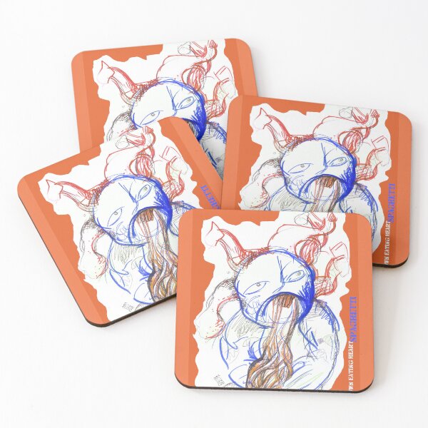 Item preview, Clown Eating Heart Spaghetti - Fauve (Original Painting by ACCI) designed and sold by VanyssaGraphics.