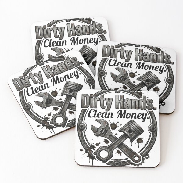 Item preview, Dirty Hands Clean Money Diesel Mechanic Tee Shirt designed and sold by Serigraphy.