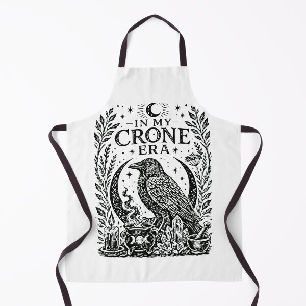 Item preview, In My Crone Era Mystical Raven and Witchcraft Illustration designed and sold by haitrieuic96.