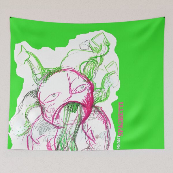 Item preview, Clown Eating Heart Spaghetti - Fauve (Original Painting by ACCI) designed and sold by VanyssaGraphics.