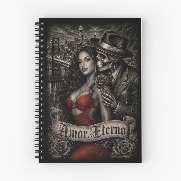 Item preview, Amor Eterno Midnight Lovers Till Death Rode Beside Us designed and sold by DyfunctionalTee.