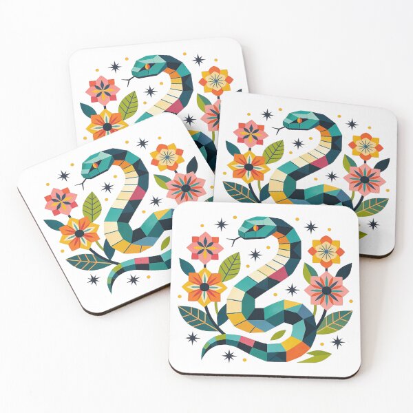 Item preview, Modern Mosaic Snake Art designed and sold by unboxedbyJuls.