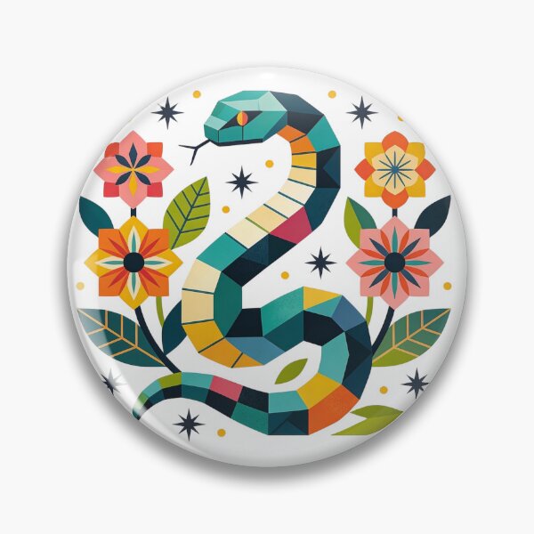 Item preview, Modern Mosaic Snake Art designed and sold by unboxedbyJuls.
