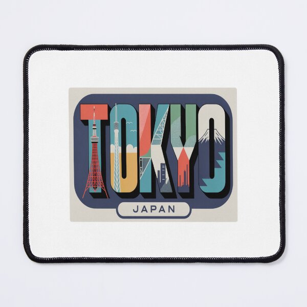 Item preview, Tokyo Mid‑Century Pop Postcard Sticker – Bold Retro Japan Travel Art designed and sold by stickercuffs.