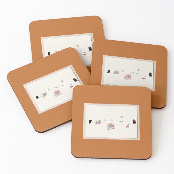 Item preview, Gaate  ​"With a piece of cake, two little cherries, and a shimmering golden heart, here is a heart full of love for Father." designed and sold by G-aate .