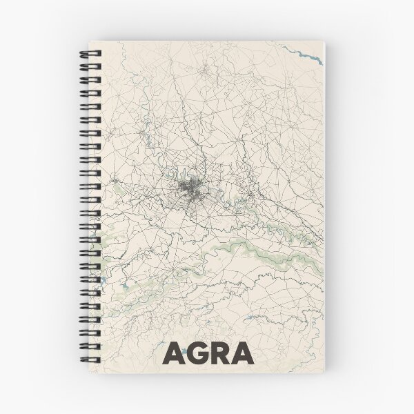 Item preview, Agra Map designed and sold by MapsNerd.