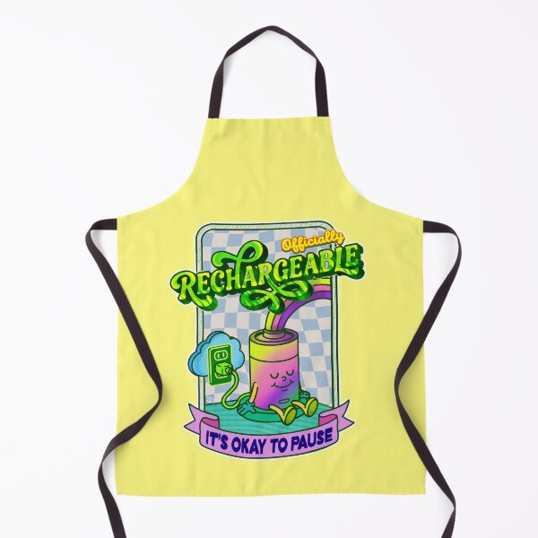 Item preview, Officially Rechargeable - It's Okay to Pause Retro designed and sold by Ledocover.