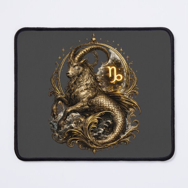 Item preview, Capricorn Zodiac Sea Goat – Detailed Astrology Design – Minimal No Text Capricorn Artwork designed and sold by Szapeee.