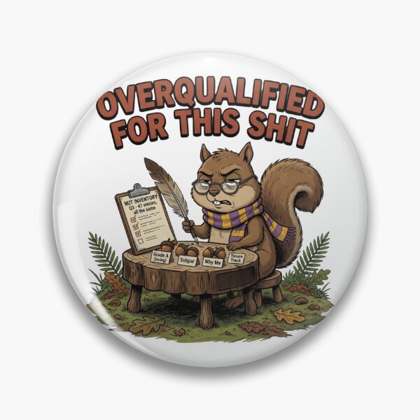 Item preview, Overqualified squirrel designed and sold by design-rebell.