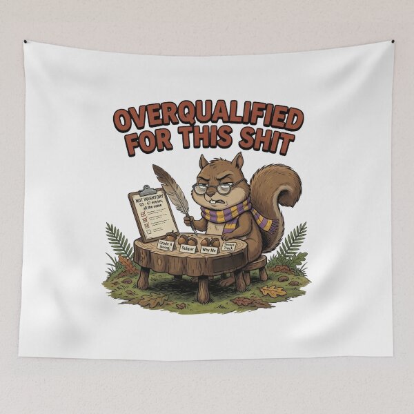 Item preview, Overqualified squirrel designed and sold by design-rebell.