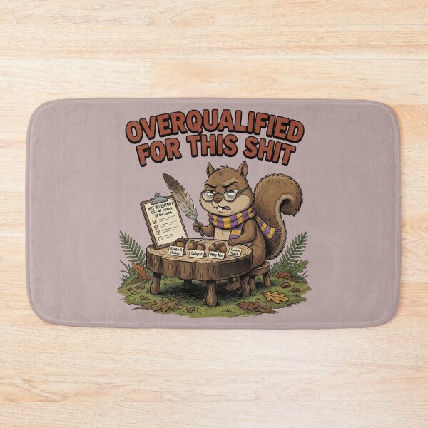Item preview, Overqualified squirrel designed and sold by design-rebell.