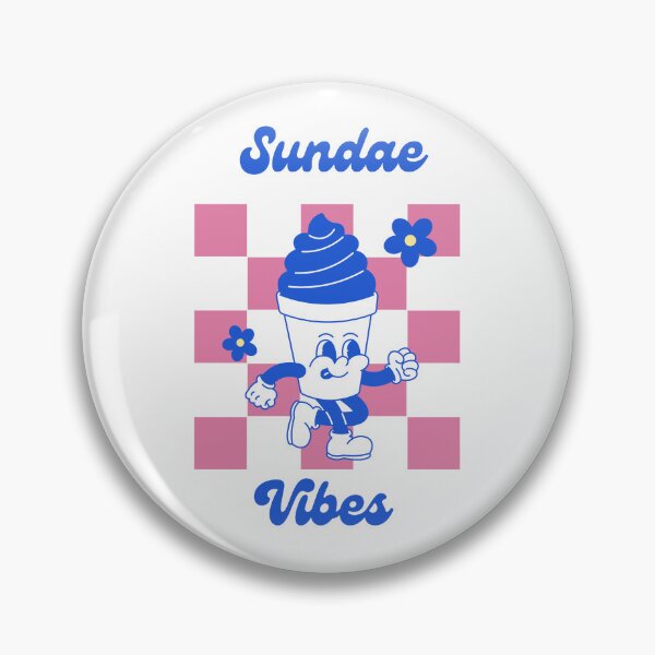 Item preview, Sundae Vibes Retro Ice Cream Mascot Vintage Dessert Design designed and sold by shopfindingbeni.