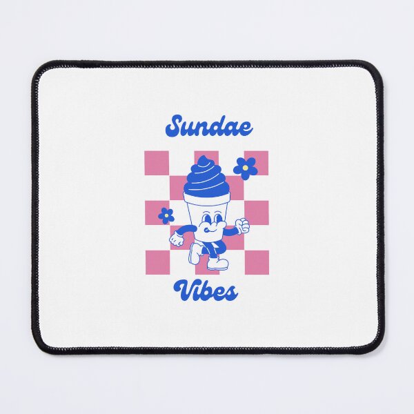 Item preview, Sundae Vibes Retro Ice Cream Mascot Vintage Dessert Design designed and sold by shopfindingbeni.