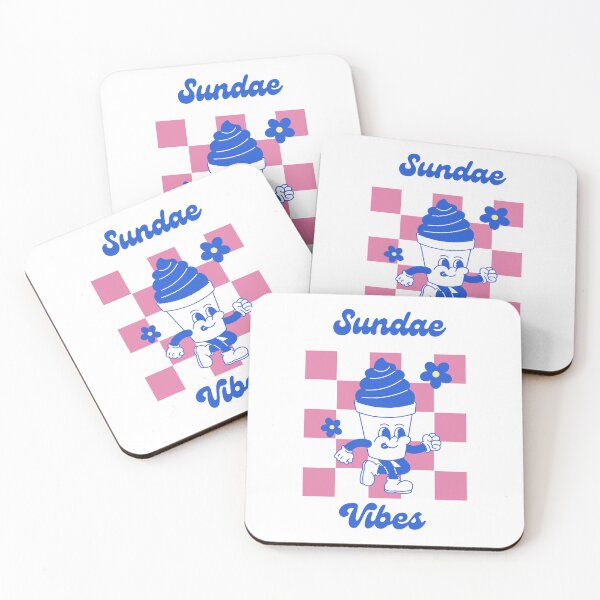 Item preview, Sundae Vibes Retro Ice Cream Mascot Vintage Dessert Design designed and sold by shopfindingbeni.