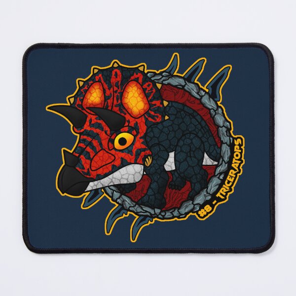 Item preview, Chibi Triceratops – Cute Pocket Dinosaur, Prehistoric Design designed and sold by Grimtech Workshop.