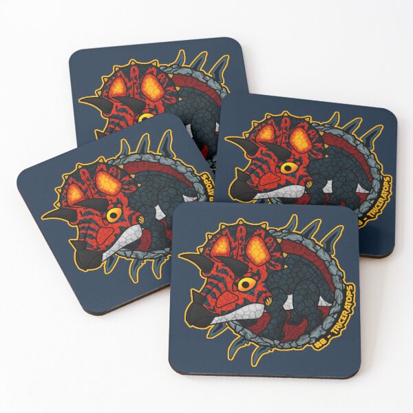Item preview, Chibi Triceratops – Cute Pocket Dinosaur, Prehistoric Design designed and sold by Grimtech Workshop.