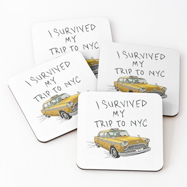 Item preview, Funny I Survived My Trip To NYC Yellow Taxi Retro Illustration designed and sold by haitrieuic96.