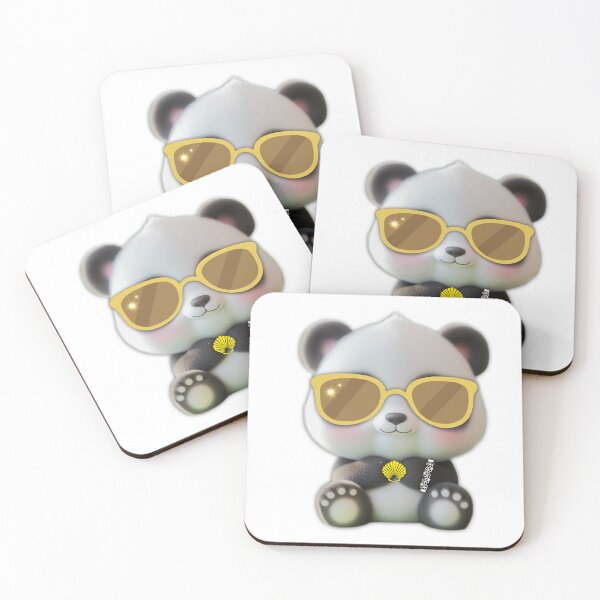Item preview, Cute Summer Panda with Yellow Sunglasses | Kawaii Beach Vibes designed and sold by lunadesignsmoon.