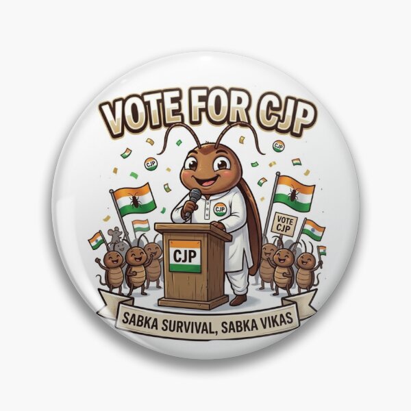 Item preview, Political Humor Cockroach Janta party Graphic Tee & Sticker designed and sold by pensational.