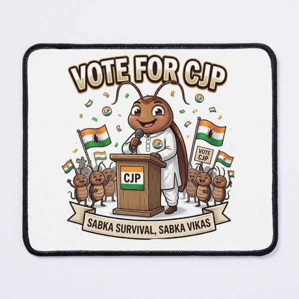 Item preview, Political Humor Cockroach Janta party Graphic Tee & Sticker designed and sold by pensational.
