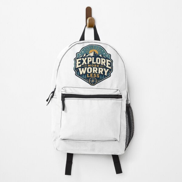 Item preview, Explore More Worry Less Vintage Travel Badge designed and sold by ArtsyExplorer.