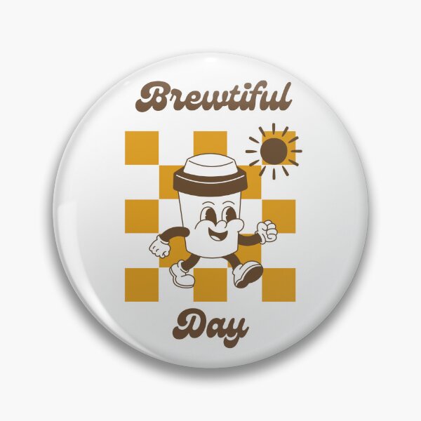 Item preview, Brewtiful Day Retro Coffee Mascot Vintage Café Design designed and sold by shopfindingbeni.