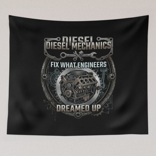 Item preview, Diesel Mechanics Fix What Engineers Dreamed Up | Engineer Joke | Mechanic Humor Tee Shirt designed and sold by Serigraphy.