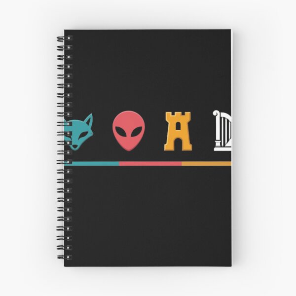 Item preview, Minimalist Aesthetic Symbols - Fox Alien Castle Harp Flat Design designed and sold by haitrieuic96.