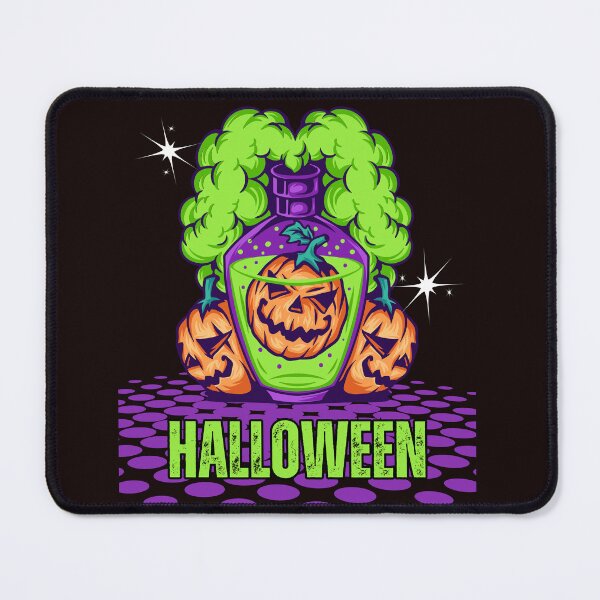Item preview, Halloween Magic Potion - Winking Jack-O-Lantern & Green Slime Cartoon Art designed and sold by PrimalBeastLab.