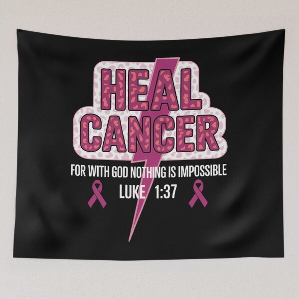 Item preview, Heal Cancer Believe God Christian Breast Cancer Awareness designed and sold by sailorjessiArt.