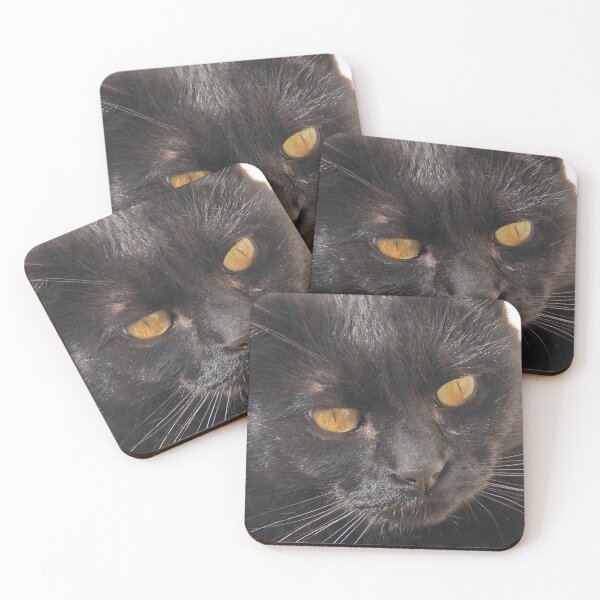 Item preview, Thoughtful Black Cat Portrait designed and sold by MB-CatPrints.