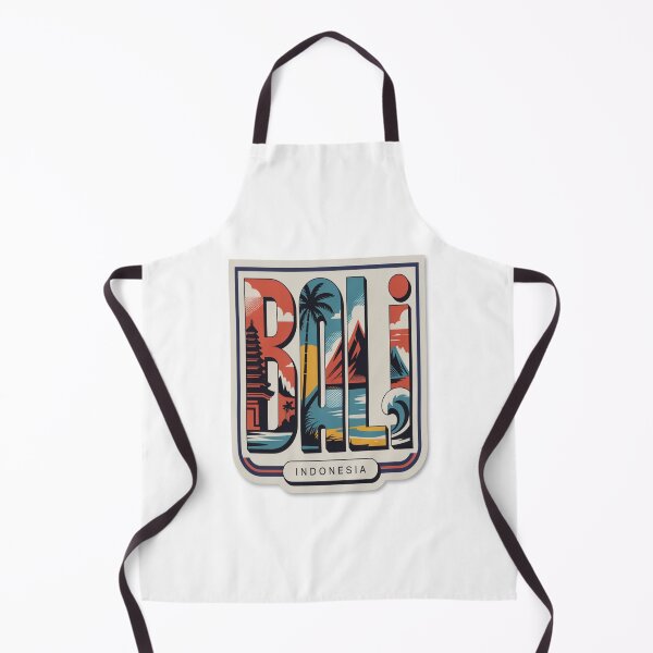 Item preview, Bali Mid‑Century Pop Postcard Sticker – Bold Retro Indonesia Travel Art designed and sold by stickercuffs.