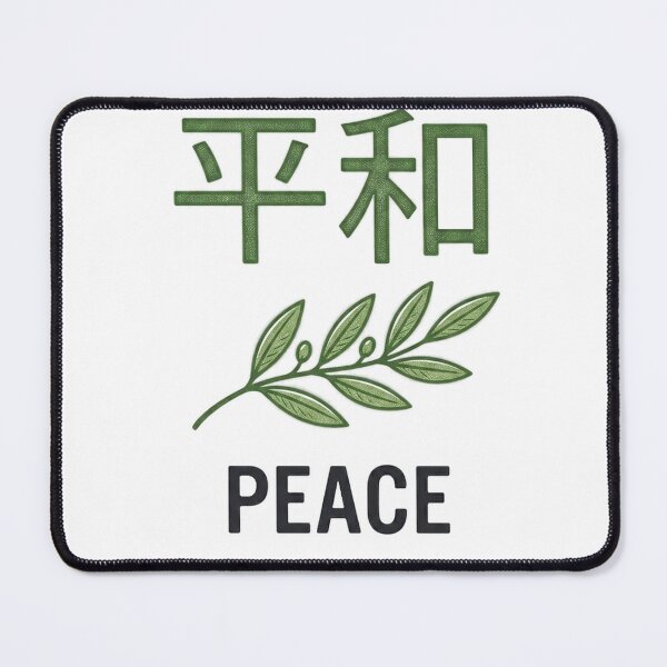 Item preview, Japanese character for peace with olive branch designed and sold by Ahmedsyde.