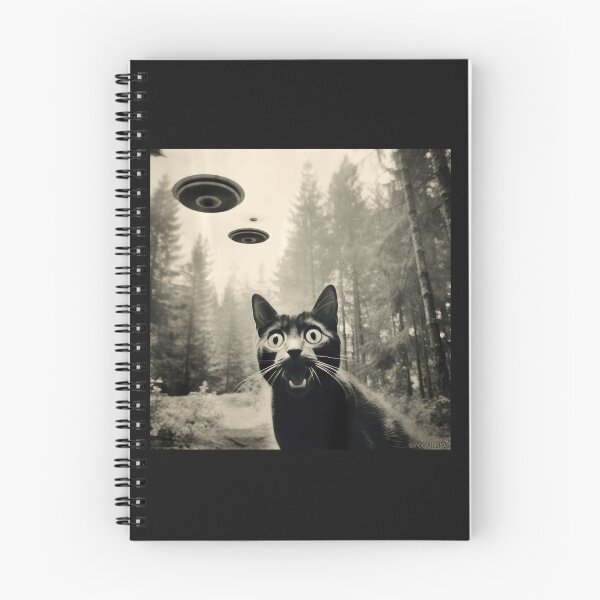 Item preview, Mens Cat Meme Alien Invasion Kitty Vintage Flying Saucer UFO  designed and sold by Littermin.