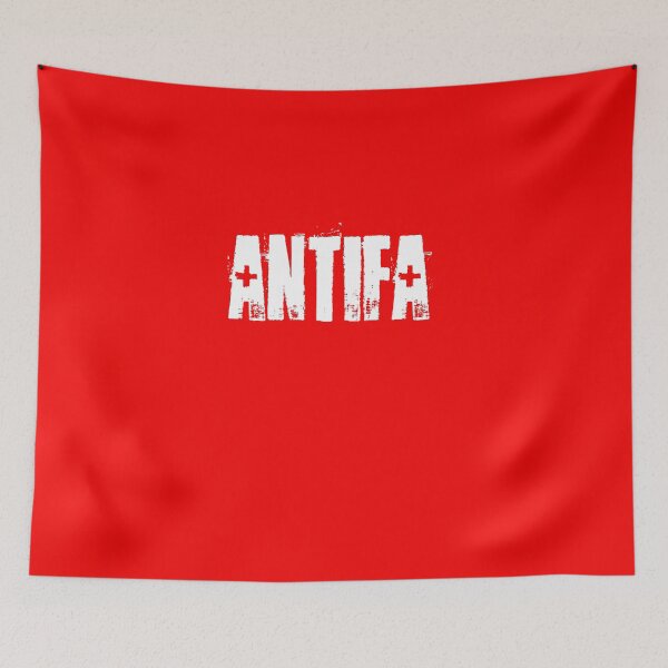 Item preview, Antifa White Grunge Typography — Anti Fascist Activist Protest Statement Design designed and sold by rebel-souly.