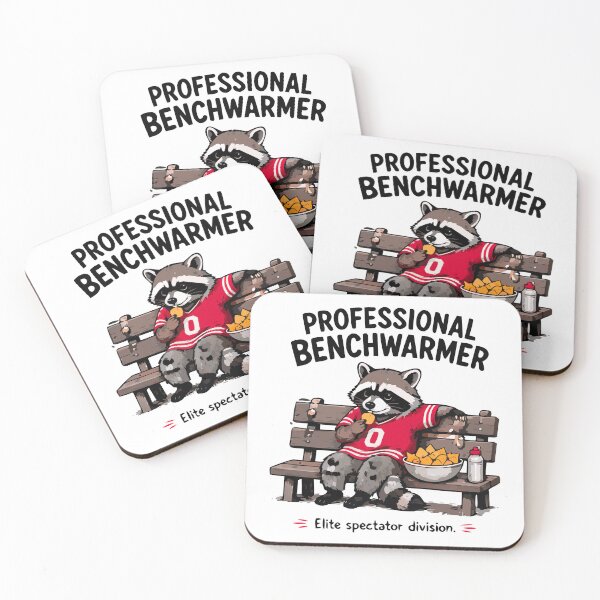 Item preview, Professional Benchwarmer Raccoon Funny Sports Fan Shirt designed and sold by FAFshop.