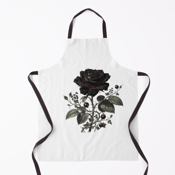 Item preview, Black Rose Gothic Botanical Art Print | Dark Floral Vintage Illustration | Moody Rose Dark Academia Wall Decor designed and sold by Panom Suavichien.