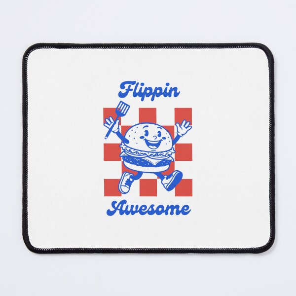 Item preview, Flippin' Awesome Retro Burger Mascot Vintage Fast Food Design designed and sold by shopfindingbeni.