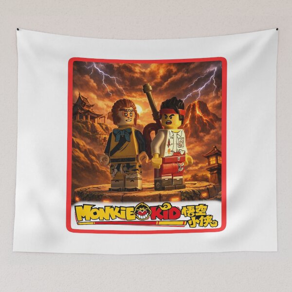 Item preview, Monkie Kid Brick Created Superstar Kid's show Cartoon LARGE Design designed and sold by barefootmk.