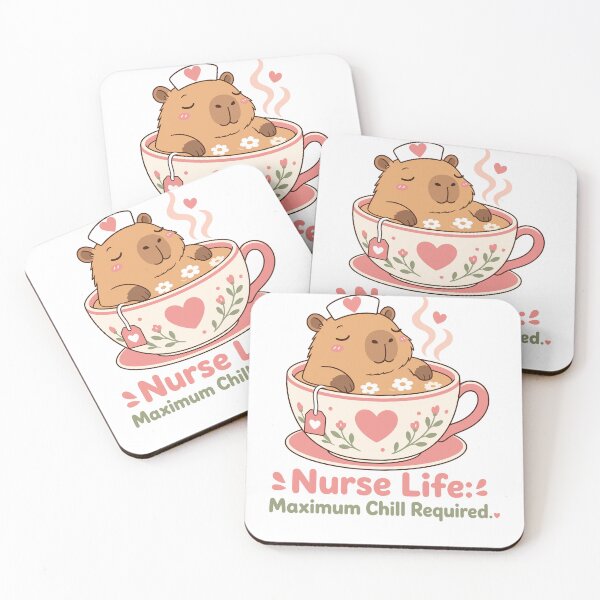 Item preview, Cute Capybara Nurse Life Maximum Chill Required Design for Nurses and Healthcare Workers designed and sold by LoomLevel.
