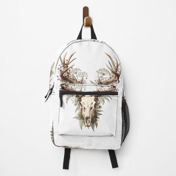 Item preview, Floral Deer Skull Vintage Art Print | Botanical Antlers Fern Forest | Cottagecore Gothic Nature Wall Decor designed and sold by Panom Suavichien.