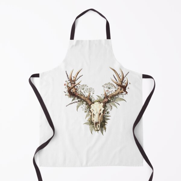Item preview, Floral Deer Skull Vintage Art Print | Botanical Antlers Fern Forest | Cottagecore Gothic Nature Wall Decor designed and sold by Panom Suavichien.
